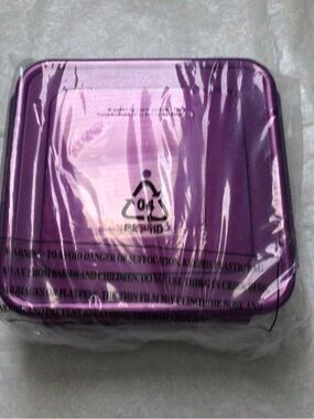 Purple Square Food Storage Container - Compact Stackable Kitchen Box
